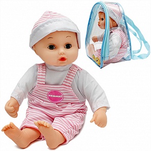 Озвученный пупс в рюкзачке (Карапуз, 291017V-IC-4 (36))